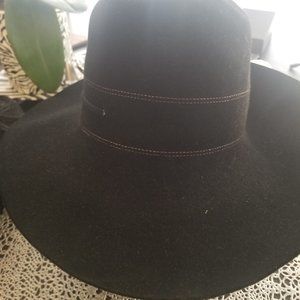 Flechet  Vintage Black Floppy Madcap Hat